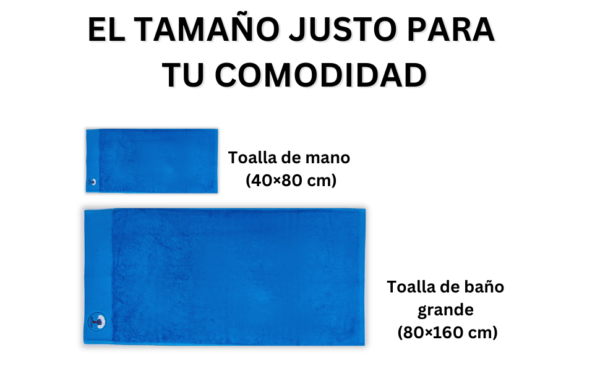 Set de Toallas Inteligentes Azul Zafiro con NFC - 625 GSM Premium - Imagen 6